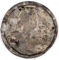 DN "Puskin" fém lemezplakett (134mm) T:2 hátoldalon forrasztásnyom
ND "Pushkin"...