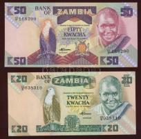 Zambia 1980-2006. 22db klf bankjegy, sor T:I