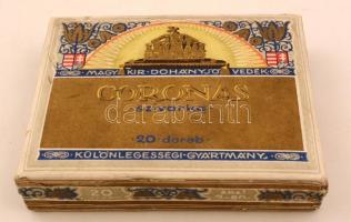 1928 Coronas szivarkás doboz, jó állapotban 8x10 cm
