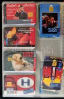 Kb. 160 db használt telefonkártya gyűjtemény, berakóban, korai darabokkal