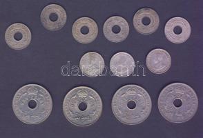 Brit Nyugat-Afrika 1/10p 1940,1941,1942,1943,1944,1945 T:2/3 + 1p 1936,1941 T:2 1937,1951 T:2/3 + 6p...