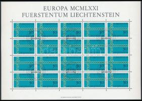 Europa CEPT minisheet with First Day Cancellation, Europa CEPT kisív elsőnapi bélyegzéssel