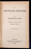 Durkheim Emil: A szociológia módszere. Fordította és előszóval ellátta Balla Antal. Második kiadás. ...