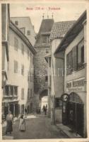 Meran, Merano; Postgasse, Johann Wesenhorn Schuhmacher / post street, shoemaker (EB)