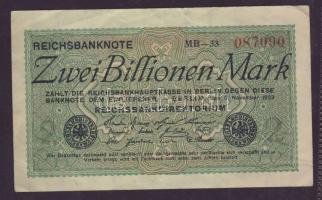 Német Birodalom 1923. 2.000.000.000M (Zwei Billionen) T:II R!