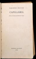 Karinthy Frigyes: Capillária. Gulliver hatodik útja. Helikon Kiskönyvtár. Budapest, 1964, Magyar Helikon, 226 p. Kiadói egészbőr kötés. Számozott példány. (1700/770) A kötése picit sérült.