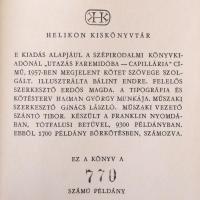 Karinthy Frigyes: Capillária. Gulliver hatodik útja. Helikon Kiskönyvtár. Budapest, 1964, Magyar Hel...