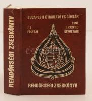 1991 Budapesti Útmutató és címtár I. évfolyam, rendőrségi zsebkönyv, 647p