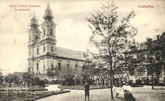 Szabadka, Subotica; Mária Terézia templom és parókia, kiadja Vig Zsigmond Sándor / church (EK)