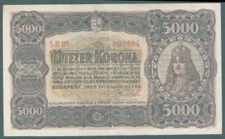 1923. 5000K "Magyar Pénzjegynyomda.." T:II+