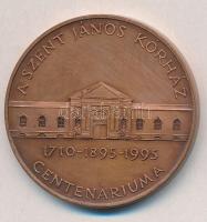 1995. "A Szent János Kórházért 1710-1895-1995" Br plakett Szign.:Sz.G. (43mm) T:2