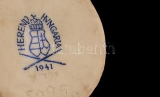 Herendi vércse, kézzel festett, jelzett (koronás 1941), hibátlan, m:7,5 cm