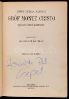 Id. Dumas Sándor: Gróf Monte Cristo I-IV. Fordította Harsányi Kálmán. Budapest, én., Singer és Wolfn...