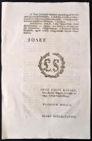 1787 II: Józsefnek a zsidók névviseléséről szóló rendelete, melyben kötelezi őket német név viselésé...