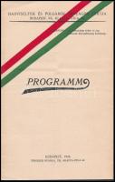 1926 Hadviseltek és Polgárok Országos Pártja programm. 8p. 23x14,5 cm