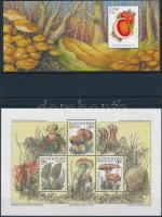 1991-2012 Gomba motívum 1 db kisív + 4 klf blokk 1991-2012 Mushroom 1 minisheet + 4 blocks