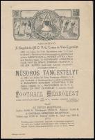 1924 A Nagykőrösi MOVE Torna és Vívó Egylet meghívója táncestélyre és football mérközésre