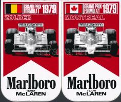 1979 Grand Prix Formula 1 Zolder, Montreal McLaren matrica, 2 db