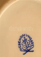 Herendi Viktória mintás hamutartó + csikkelnyomó, kézzel festettek, jelzettek, kopásnyomokkal, 11×7,...