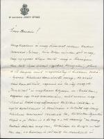 1923 Dr. Nagyenyedi Jeney István saját kézzel írt, személyes hangvételű levele