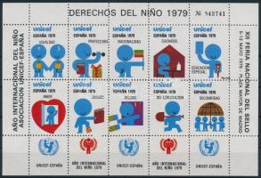 Spanyolország 1979 UNICEF, Nemzetközi gyermekév levélzáró kisív