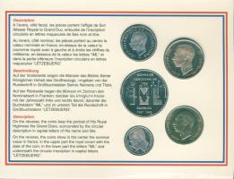 Luxemburg 1995. 1F-50F 4klf db + 1db emlékérem, díszes szettben T:BU