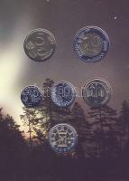 Finnország 2000. 10p-10M 5klf db + 1db emlékérem szettben T:BU