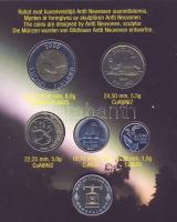 Finnország 2000. 10p-10M 5klf db + 1db emlékérem szettben T:BU