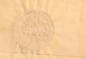 1750 Német nyelvű levél, szárazpecséttel