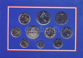 Franciaország 1999. 1c-20F 10klf db, szettben T:BU R!