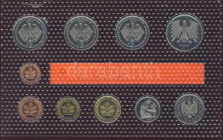 NSZK 2000. 10Pf-5DM 10 klf plasztik szett T:1