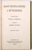 Paul Gsell: Rodin beszélgetései a művészetről. Fordította Farkas Zoltán. Kultura és Tudomány. Budape...