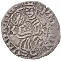 1490-1494. Denár II. Ulászló (0,5g) T:2 Huszár 803.,Unger I.: 638.b