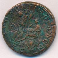 Római Birodalom / Róma / Traianus 98-117. Sestertius fém replikája T:2-
Roman Empire / Rome / Traja...