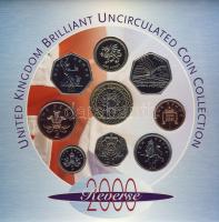 Nagy-Britannia 2000. díszes szett 1P-2Ł 9klf db T:BU
