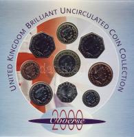 Nagy-Britannia 2000. díszes szett 1P-2Ł 9klf db T:BU