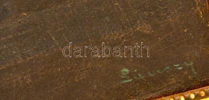 Sánczy jelzéssel: Rózsás csendélet. Olaj, vászon-karton, keretben, 67×52 cm