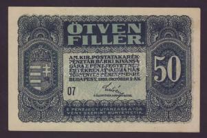 1920. 20f T:I + 50f T:II