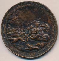 1685. "Érsekújvár és Esztergom visszavétele" Br emlékérem öntött másolat (59mm) T:2 
Hung...