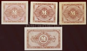 Németország/nemz. megszállás 1944. 1/2M-100M teljes sor, ebből 1/2M+1M USA, a többi szovjet kiadás! ...