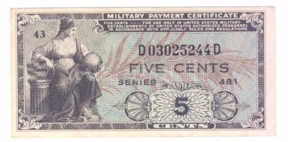 USA/katonai kiadás 1951. 5c T:II