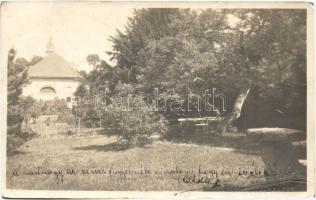 1918 Körmöcbánya, Kremnica; Villa park / garden, Ruzicska photo (EK)