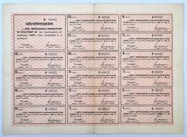 Budapest 1923. "KÉVE Mezőgazdasági Iparfejlesztési és Hitelintézet Rt." 100 részvénye egye...