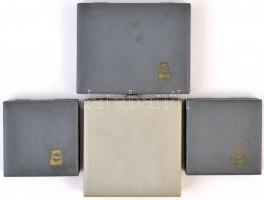 ~1960. "Lenin Kohászati Művek Diósgyőr" Br emlékérem eredeti dísztokban (50mm) (2x) + &quo...