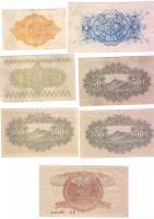 Japán 1917-44. 18db bankjegy T:I-,II,III,IV