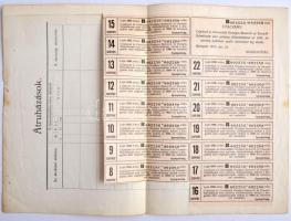 Budapest 1916. "Czipészek és Csizmadiák Országos Beszerző és Termelő-Szövetkezete" 5db rés...