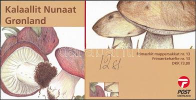 Gombák bélyegfüzet, Mushrooms stamp booklet
