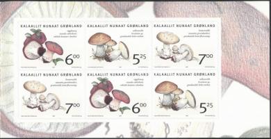 Mushrooms stamp booklet Gombák bélyegfüzet