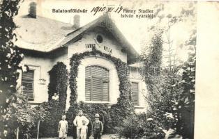 Balatonföldvár, Fanny villa, Stadler István nyaralója, kiadja Gerendai Gyula (EK)