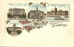 Budapest, Carl Otto Hayd floral litho